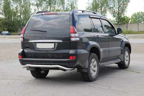 Задній захист AK008 для Toyota Land Cruiser Prado 120
