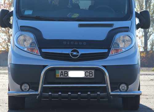 Кенгурятник з вусами (нерж.) для Renault Trafic 2001-2015 