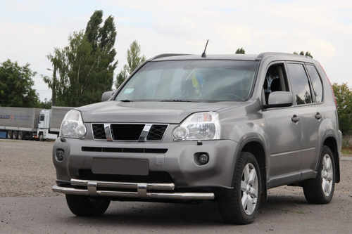 Передній захист ST015/2 (нерж) для Nissan X-trail T31 2007-2014