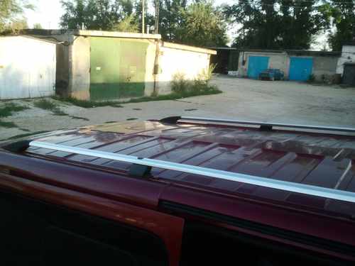 Рейлінги Хром Довга, чавунні ніжки для Renault Trafic 2001-2015 рр.