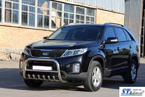 Кенгурятник WT021 (нерж.) для Kia Sorento XM 2009-2014рр