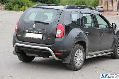 Задня дуга скоба (нерж.) для Dacia Duster 2008-2018 рр