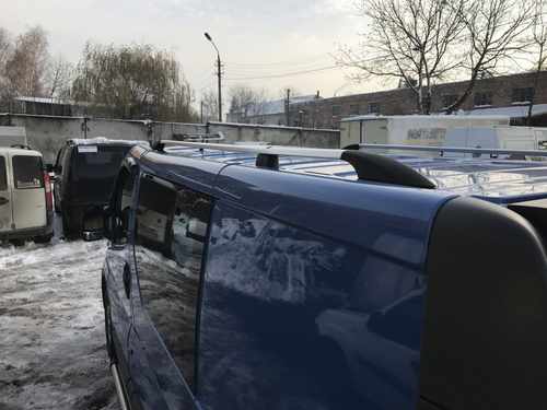 Рейлінги Хром Довга, чавунні ніжки для Renault Trafic 2001-2015 рр.