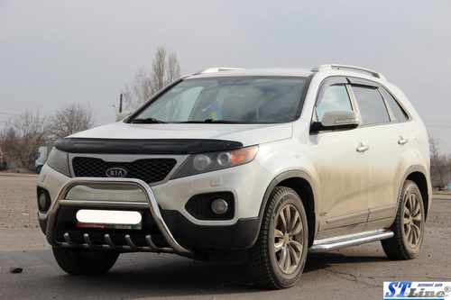Кенгурятник WT003 (нерж.) для Kia Sorento XM 2009-2014