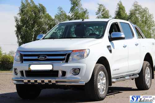 Передній захист ST016 (нерж.) для Ford Ranger 2011+ рр