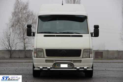 Передній захист ST020 (нерж) для Volkswagen LT 1998+ рр