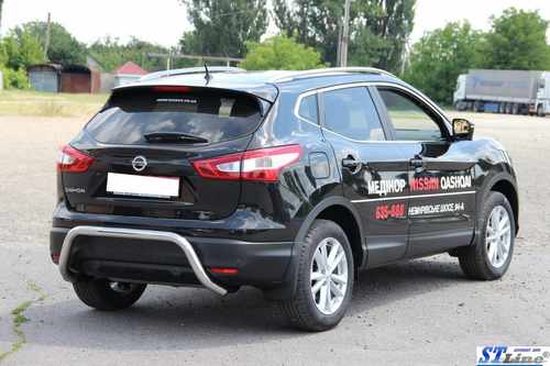 Задня дуга AK007-1 (нерж) для Nissan Qashqai 2014-2021рр
