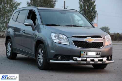 Передній захист ST015 (нерж) для Chevrolet Orlando 2010+ 