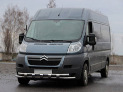 Передня дуга ST015 (нерж.) для Citroen Jumper 2007+ та 