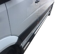 Бічні труби (2 шт., нерж.) d60, коротка база для Mercedes Sprinter 2006-2018 рр
