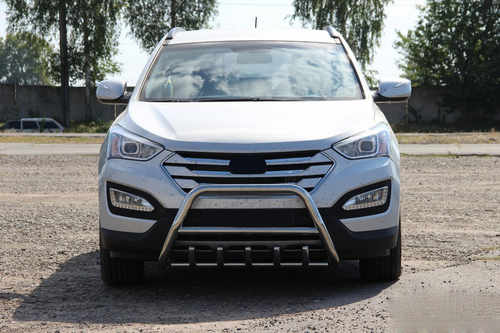 Передня дуга WT003 (нерж.) для Hyundai Santa Fe 3 2012-2018