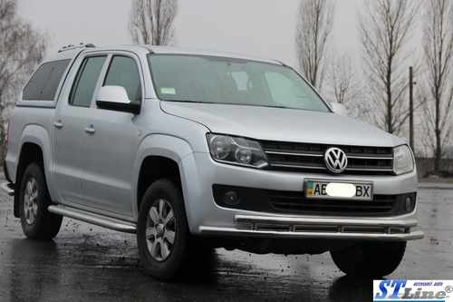 Передній захист ST018-2 (нерж) для Volkswagen Amarok 2010-2022 рр