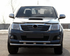 Передній захист ST014 (нерж.) для Toyota Hilux 2006-2015 