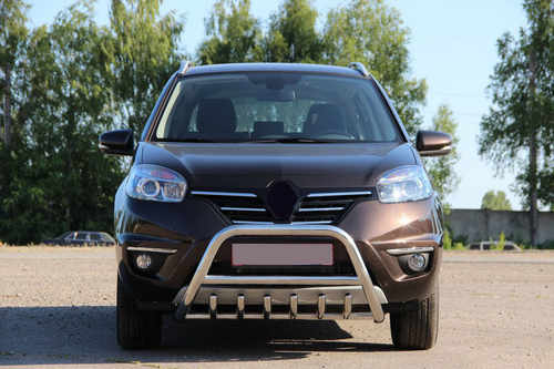 Кенгурятник WT003 (нерж.) для Renault Koleos 2008-2016 