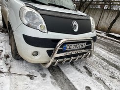 Кенгурятник WT003/004 (нерж.) без напису, 51 мм для Renault Kangoo 2008-2020 