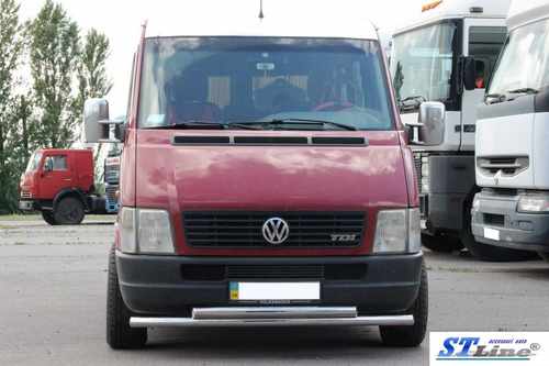Передній захист ST014 (нерж) для Volkswagen LT 1998+ 