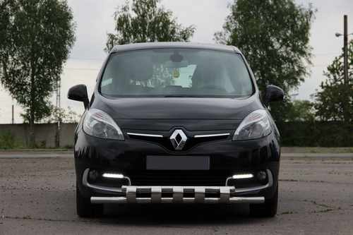 Передня дуга ST015 (нерж.) для Renault Scenic/Grand 2009-2016 