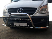 Кенгурятник з вусами WT003-Plus (нерж.) для Mercedes Sprinter 2006-2018 