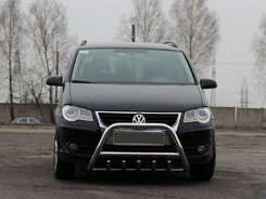 Кенгурятник WT003 (нерж) 51 мм, без напису для Volkswagen Touran 2003-2010 