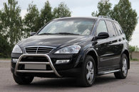 Кенгурятник WT022 (нерж) для SsangYong Kyron 2008+ рр