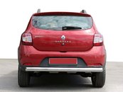 Задня дуга AK002 (нерж) для Renault Sandero 2013-2022 рр