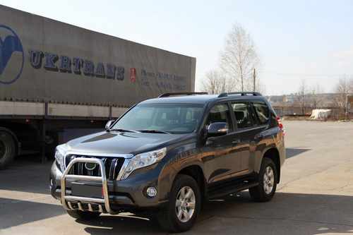 Кенгурятник QT007 (нерж) для Toyota Land Cruiser Prado 150