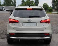 Задня дуга AK002 (нерж.) для Hyundai Santa Fe 3 2012-2018рр
