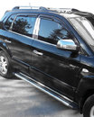 Накладки на стійки (нерж) для Hyundai Tucson JM 2004↗ рр.