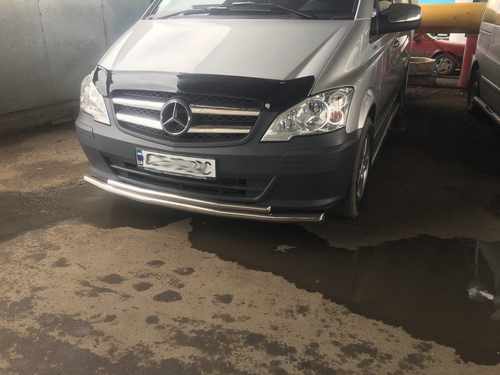 Нижня Губа ST014 (нерж) , 60/42мм для Mercedes Vito W639 2010-2015