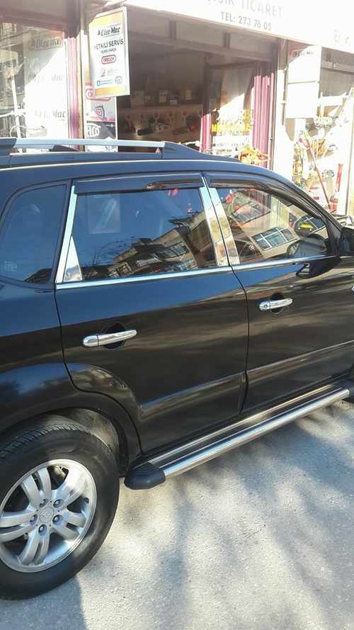 Накладки на стійки (нерж) для Hyundai Tucson JM 2004↗ рр.
