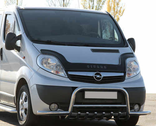 Кенгурятник з вусами (нерж.) для Renault Trafic 2001-2015 