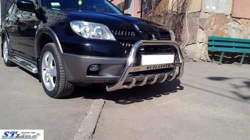 Кенгурятник (нерж.) для Mitsubishi Outlander 2001-2006 