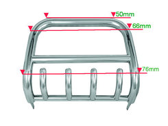 Кенгурятник QT006 (нерж.) для Toyota Land Cruiser Prado 150