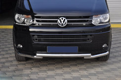 Нижня губа ST009 Greyder (нерж) для Volkswagen T5 2010-2015 