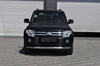 Передній захист ST008 (нерж.) для Mitsubishi Pajero Wagon III