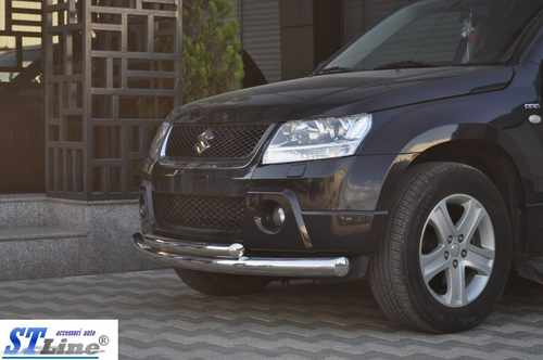 Передній подвійний вус 60/48мм (нерж) для Suzuki Grand Vitara 2005-2017 