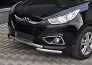 Передня дуга ST014-1 (нерж.) для Hyundai IX-35 2010-2015
