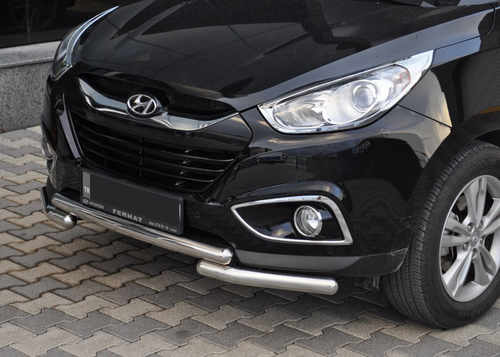 Передня дуга ST014-1 (нерж.) для Hyundai IX-35 2010-2015