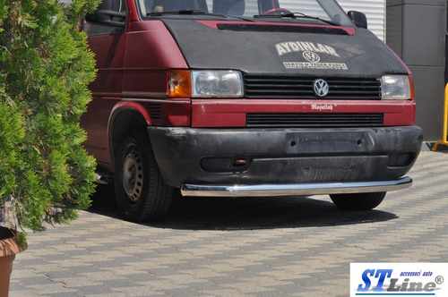 Нижня одинарна губа ST008 (нерж) 42мм для Volkswagen T4 Transporter