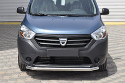 Передній захист ST008 (нерж.) для Dacia Dokker 2013-2022 
