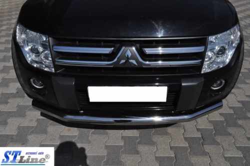 Нижняя одинарная губа ST008 (нерж) 60 мм для Volkswagen T5 2010-2015
