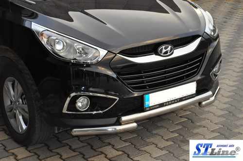 Передня дуга ST014-1 (нерж.) для Hyundai IX-35 2010-2015