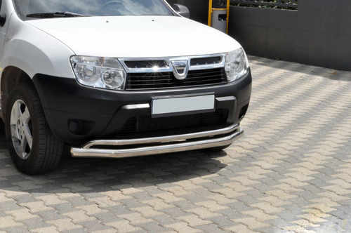 Передній захист ST017 (нерж.) для Dacia Duster 2008-2018 рр
