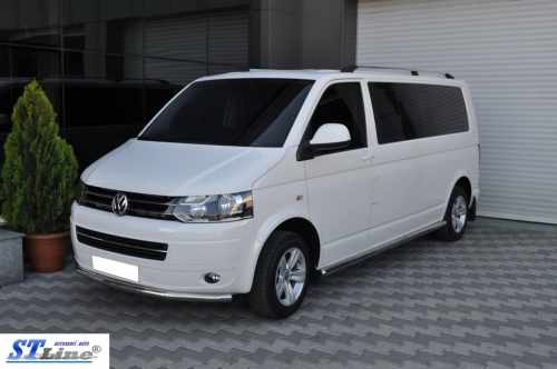 Нижняя одинарная губа ST008 (нерж) 60 мм для Volkswagen T5 2010-2015