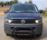 Кенгурятник WT003 Black (нерж) для Volkswagen T5 2010-2015 