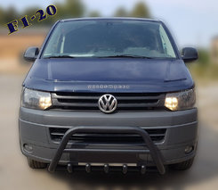 Кенгурятник WT003 Black (нерж) для Volkswagen T5 2010-2015 