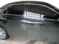Верхня окантовка стекол (4 шт, нерж) для Toyota Corolla 2007-2013 років.