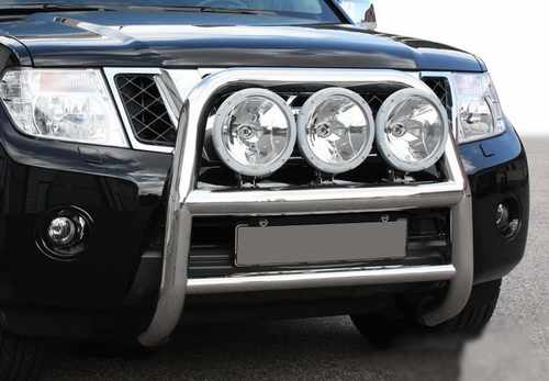 Кенгурятник WT018 (нерж) для Nissan Navara 2006-2015 рр