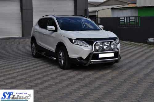 Кенгурятник WT018 (нерж) для Nissan Qashqai 2014-2021рр