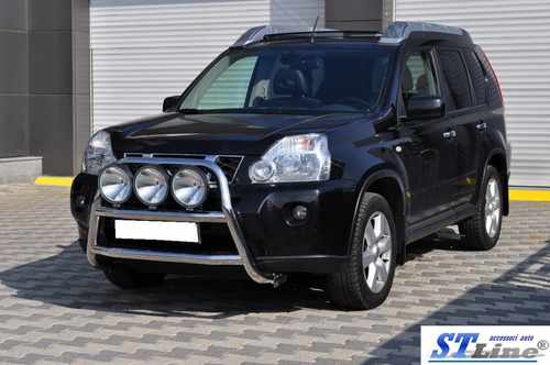 Передній захист WT018 (нерж) для Nissan X-trail T31 2007-2014рр